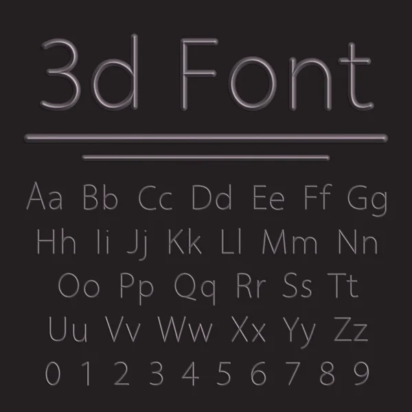 体積の 3 d 文字 — ストックベクタ