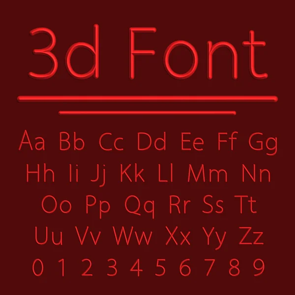 体積の 3 d 文字 — ストックベクタ