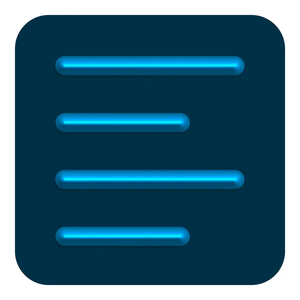 Lijn Neon Web Icon — Stockvector