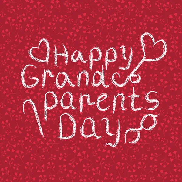 Far-och morföräldrar dagen bakgrund — Stock vektor
