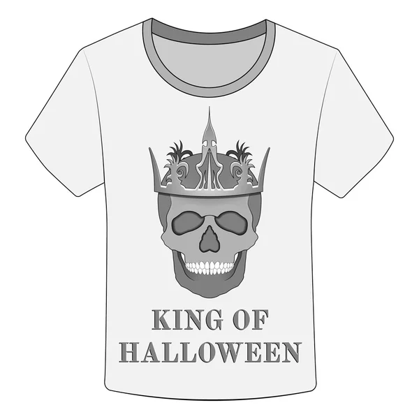 T-shirt Kongen af Halloween – Stock-vektor