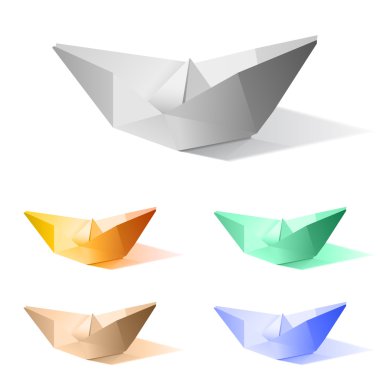 Vektör kağıt gemi