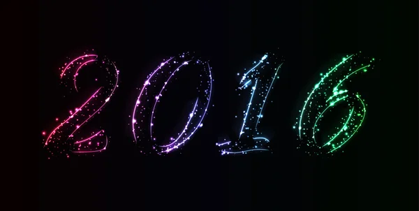 Nouvelle année date conception — Image vectorielle