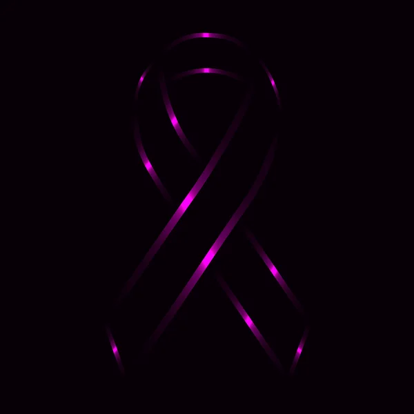 Ruban silhouette de lumières — Image vectorielle