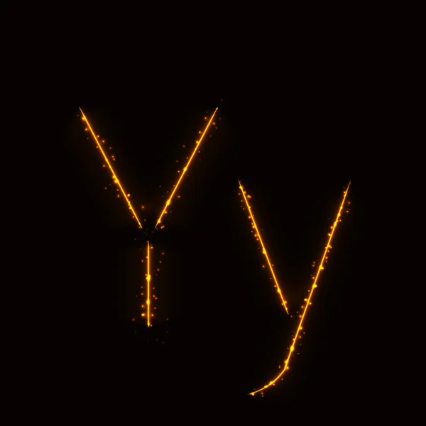 Işıkların alfabesi harfleri — Stok Vektör