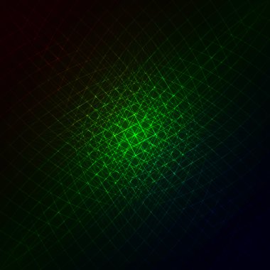 Koyu arka plan üzerinde ışıklar şeritler