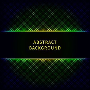 Işıklar şekil koyu arka plan üzerinde soyut