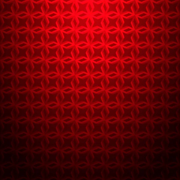 Patrón geométrico rojo sin costura — Vector de stock