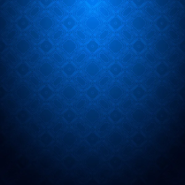 青の幾何学的なシームレス パターン — ストックベクタ