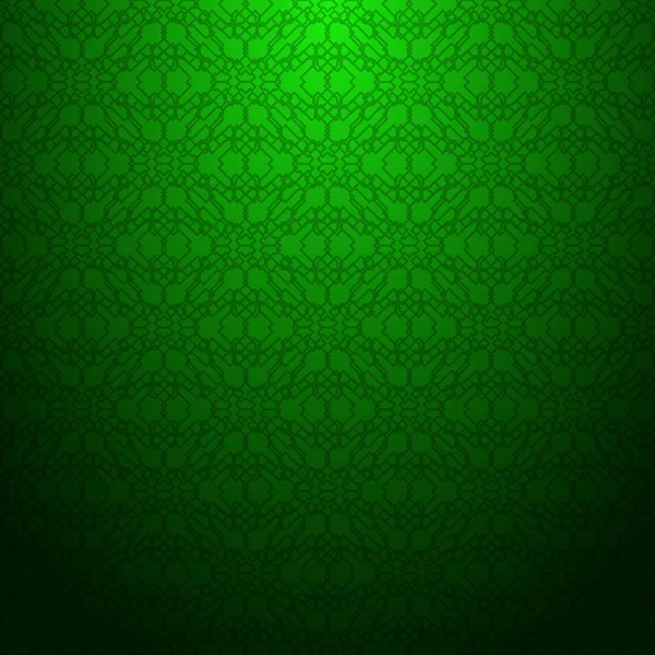 Gröna geometriska mönster — Stock vektor