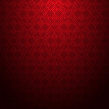 Kırmızı geometrik desen