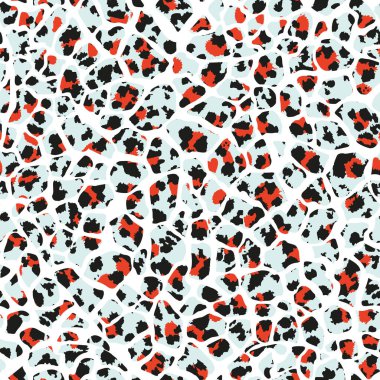 Leopar hayvan izi vektörünün desen tasarımı