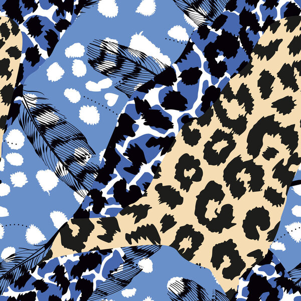 pattern design of animal print vector