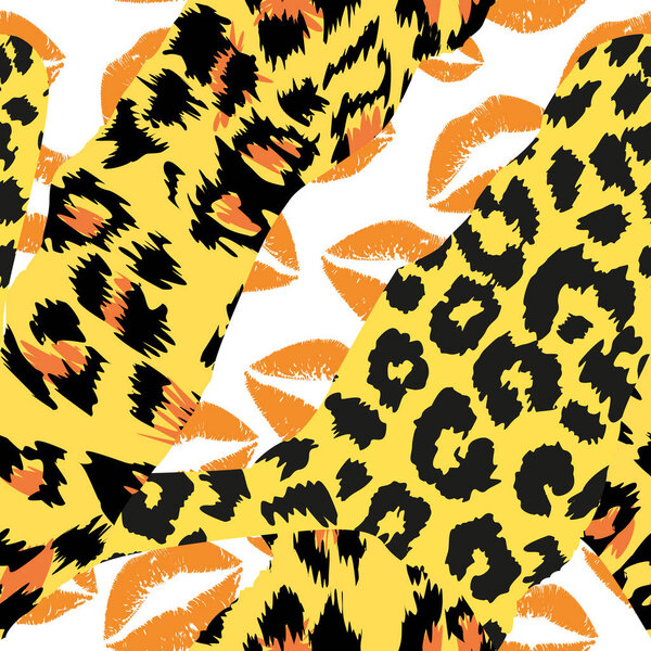 pattern design of animal print vector