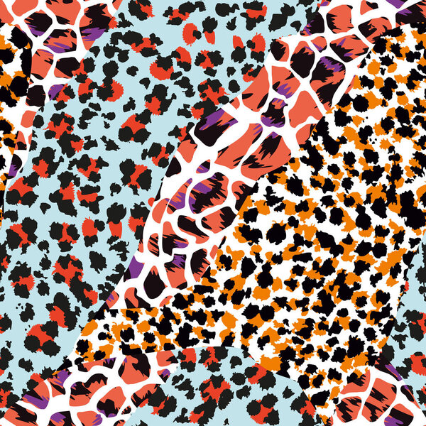 pattern design of animal print vector