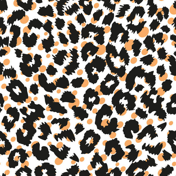 pattern design of leopard animal print vector