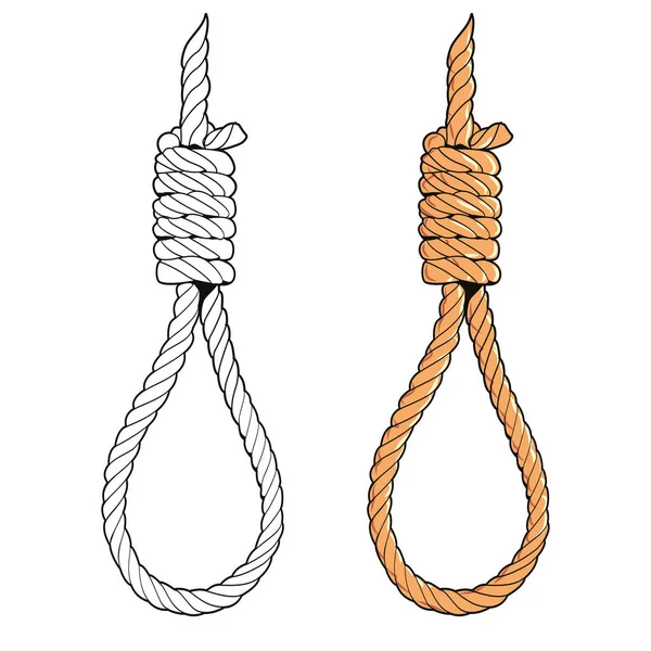 Beyazda izole edilmiş bir darağacının vektör çizimi