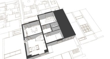 ev planı mimari taslak 3D illüstrasyon