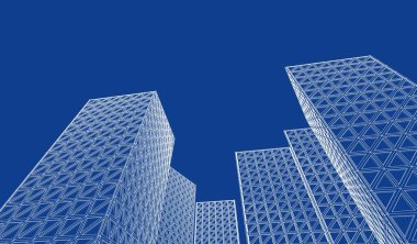 mimari soyut geometrik arkaplan 3d grafikleri