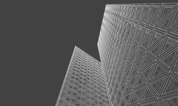Архитектура Абстрактный Геометрический Фон Графика — стоковое фото