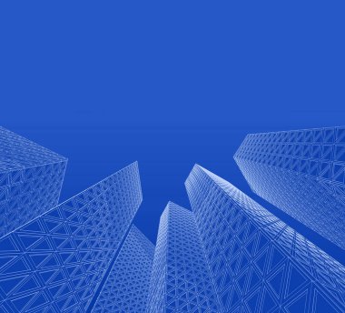 soyut mimari 3d çizim