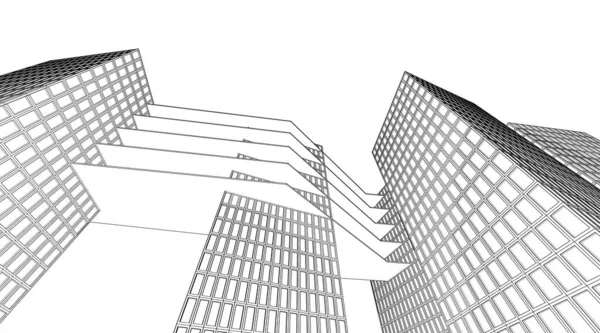 Абстрактная Современная Архитектура — стоковое фото