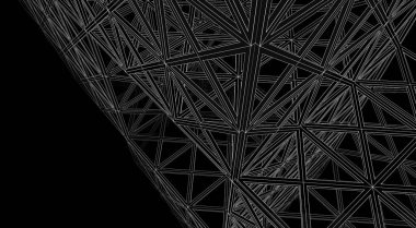 soyut mimari 3d çizim