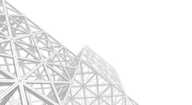 soyut mimari 3d çizim