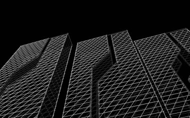 soyut mimari 3d çizim