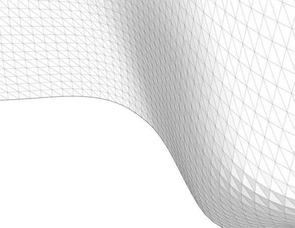 抽象建筑3D示意图 — 图库矢量图片