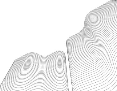 soyut 3d çizim, vektör illüstrasyonu