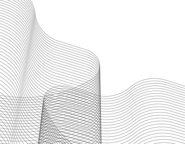 抽象的な3Dイラストのスケッチベクトルイラスト — ストックベクタ