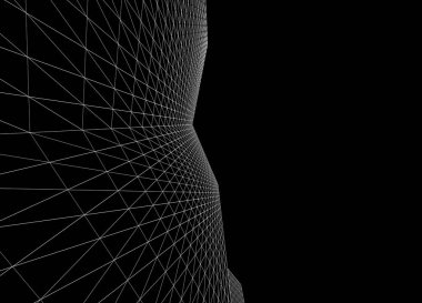 şehir soyut mimarisi 3d illüstrasyon arkaplanı