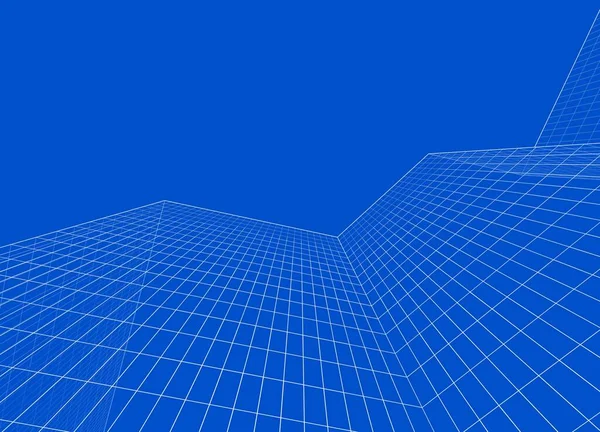 şehir soyut mimarisi 3d illüstrasyon arkaplanı