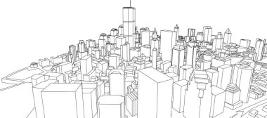 soyut mimari duvar kağıdı tasarımı, dijital konsept arkaplan