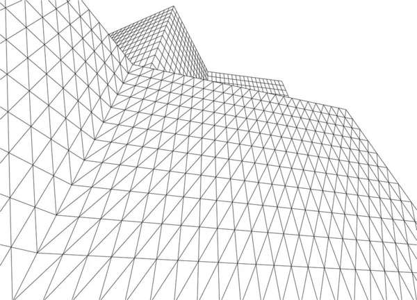 Абстрактный Архитектурный Дизайн Обоев Цифровой Концепт Фон — стоковый вектор