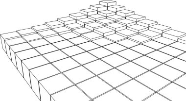 soyut geometri 3d biçimlendirmesi