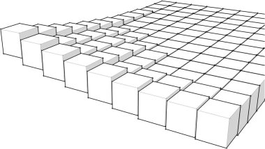 soyut geometri 3d biçimlendirmesi