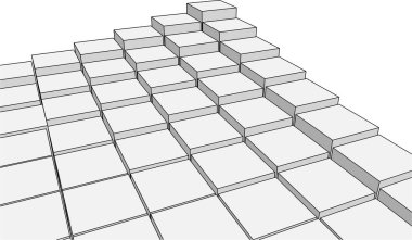 soyut geometri 3d biçimlendirmesi