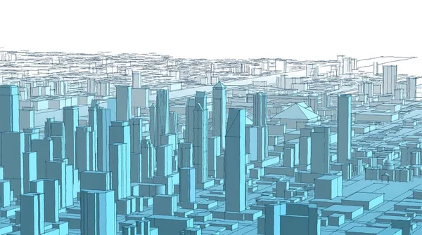 architecture urban landscape 3d rendering