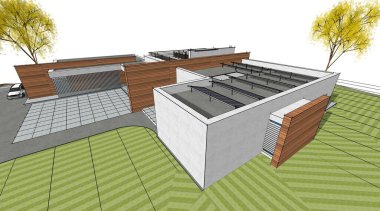 ev mimarisi çizimi 3d illüstrasyon