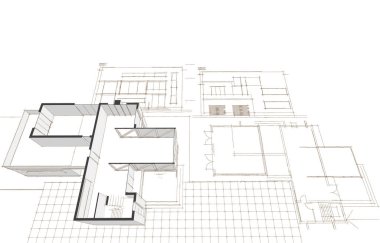 mimarlık evi çizimi 3d oluşturma