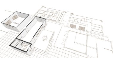 mimarlık evi çizimi 3d oluşturma