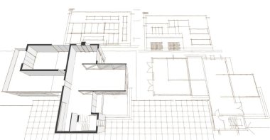 mimarlık evi çizimi 3d oluşturma