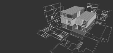 ev mimarisi çizimi 3d oluşturma