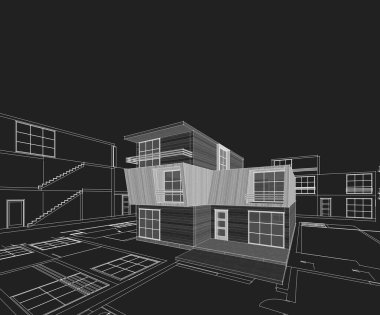 ev mimarisi çizimi 3d oluşturma