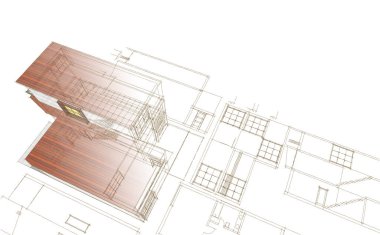 ev mimarisi çizimi 3d oluşturma