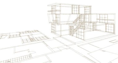 ev mimarisi çizimi 3d oluşturma