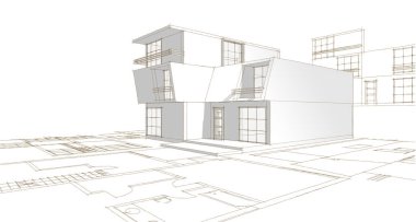 ev mimarisi çizimi 3d oluşturma