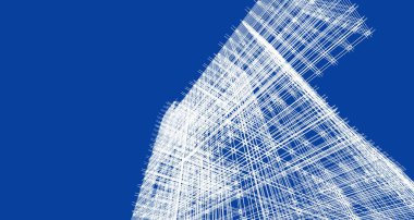 soyut mimari tasarımı 3D çizim